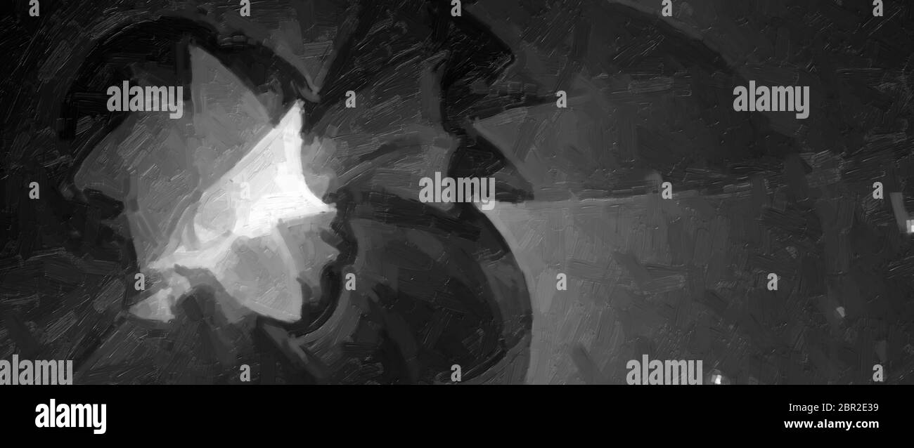 Espace noir et blanc papillon aquarelle abstrait grand fond, rendu fractal Banque D'Images