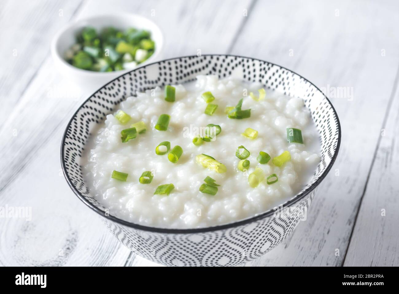 Bol de gruau de riz asiatique congee - Banque D'Images