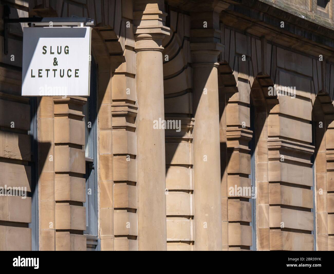 Affiche « Slug & Lettulle », Newcastle Quayside Banque D'Images