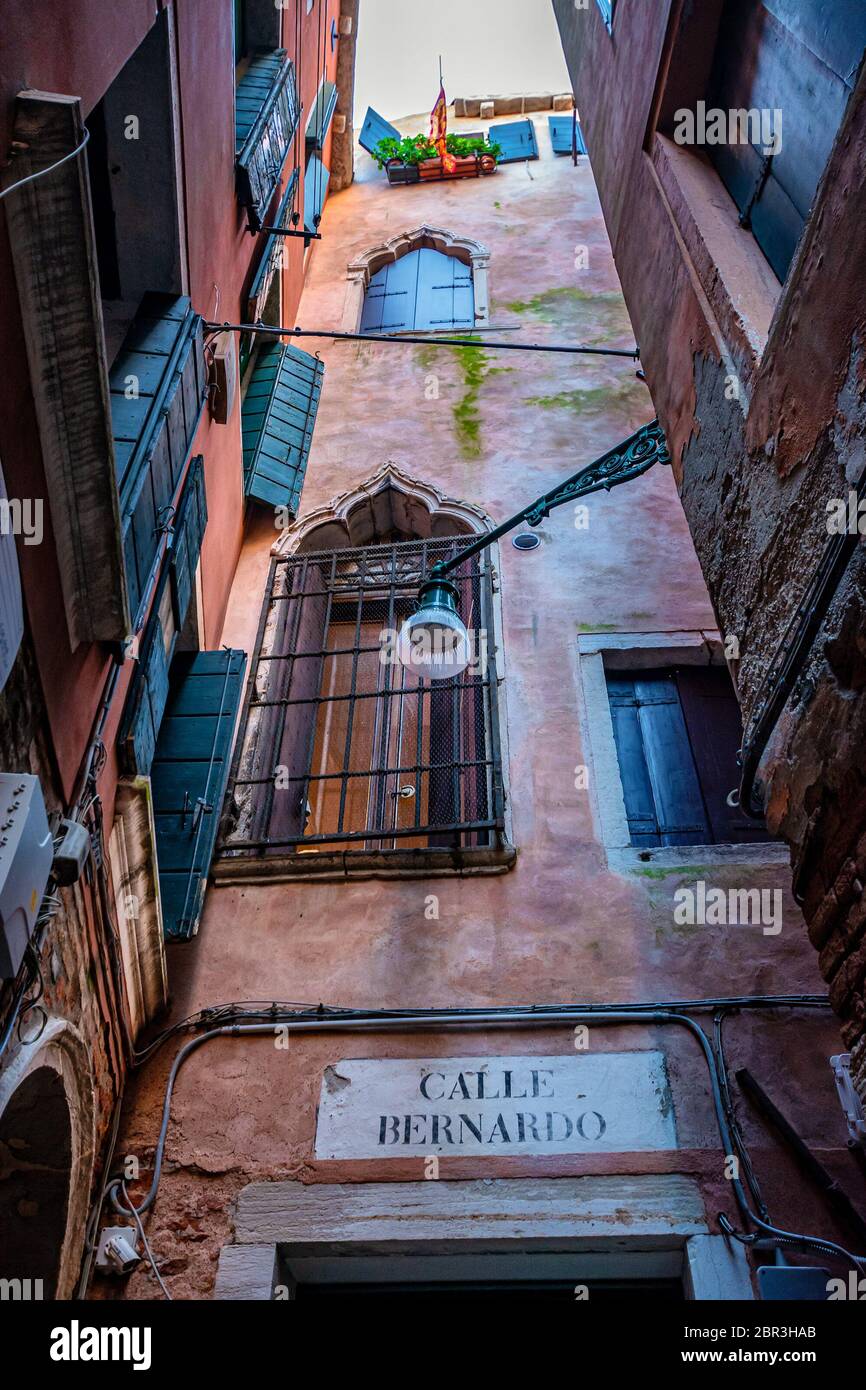 Impressions hivernales de la Venise 'Serenissima' en décembre Banque D'Images