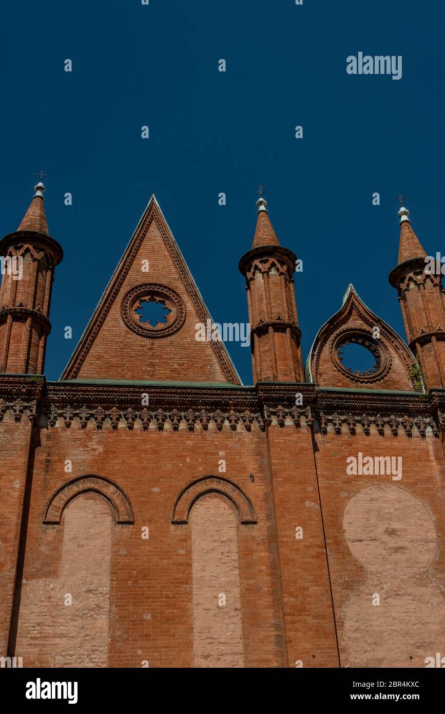 Côté de la Duomo di San Pietro di Mantova (cathédrale de San Pietro de Mantoue) Banque D'Images