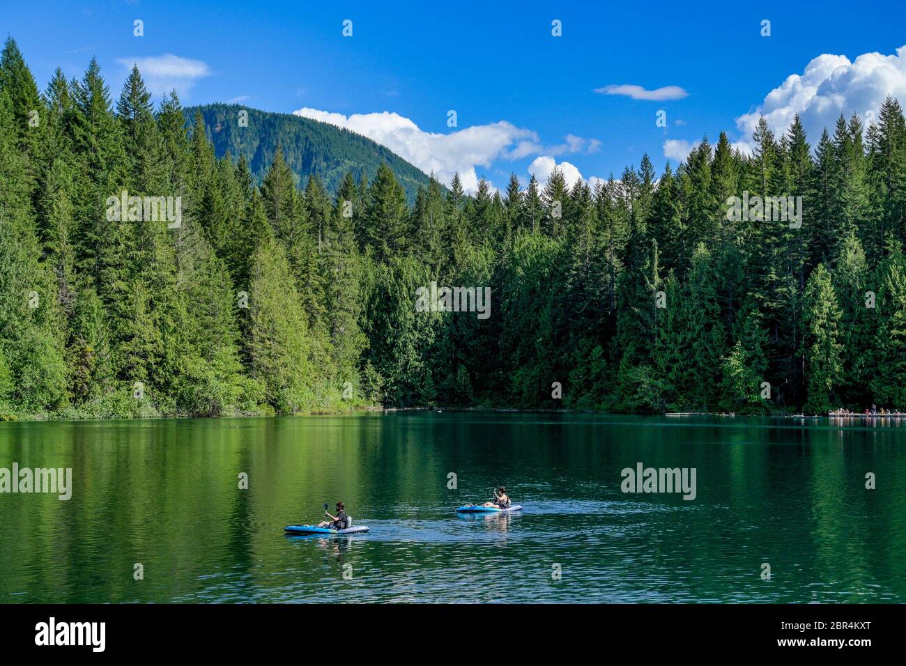 Site récréatif de Cat Lake, près de Squamish, Colombie-Britannique, Canada Banque D'Images