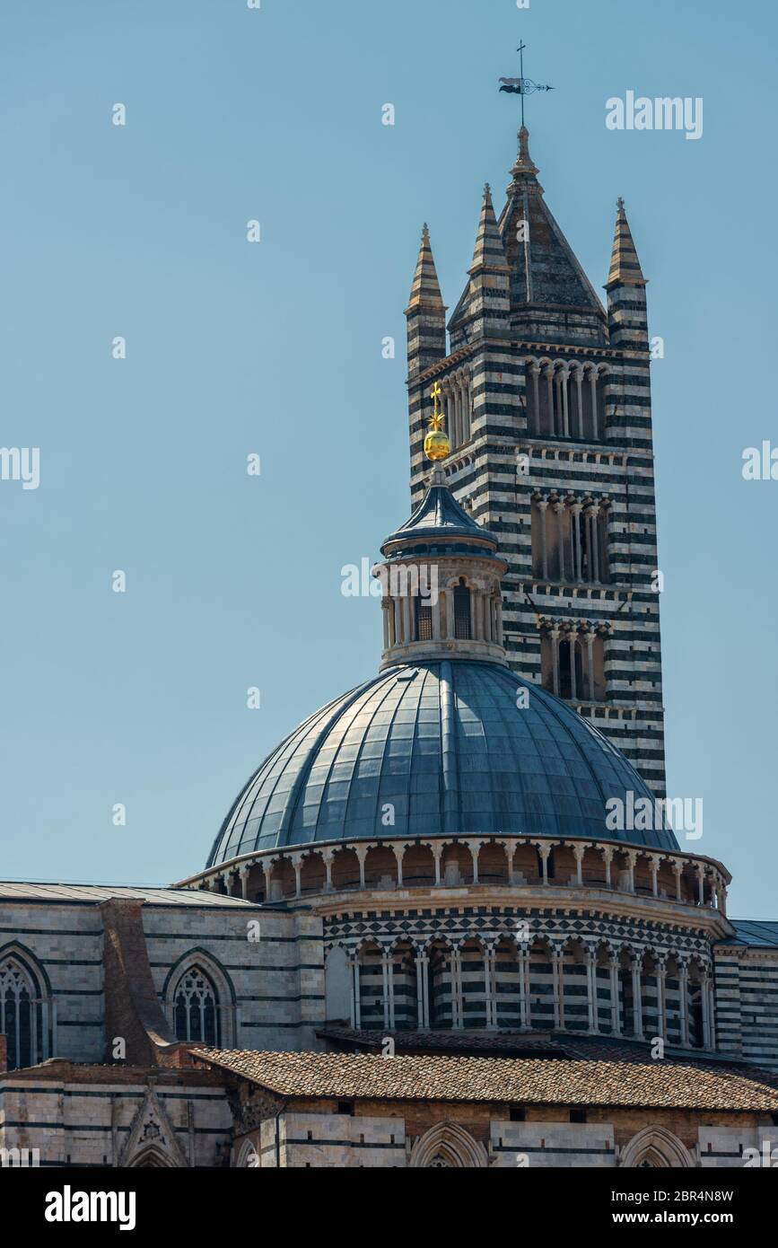 Cathédrale de Sienne Santa Maria Assunta (Duomo di Siena) à Sienne, Toscane, Italie Banque D'Images