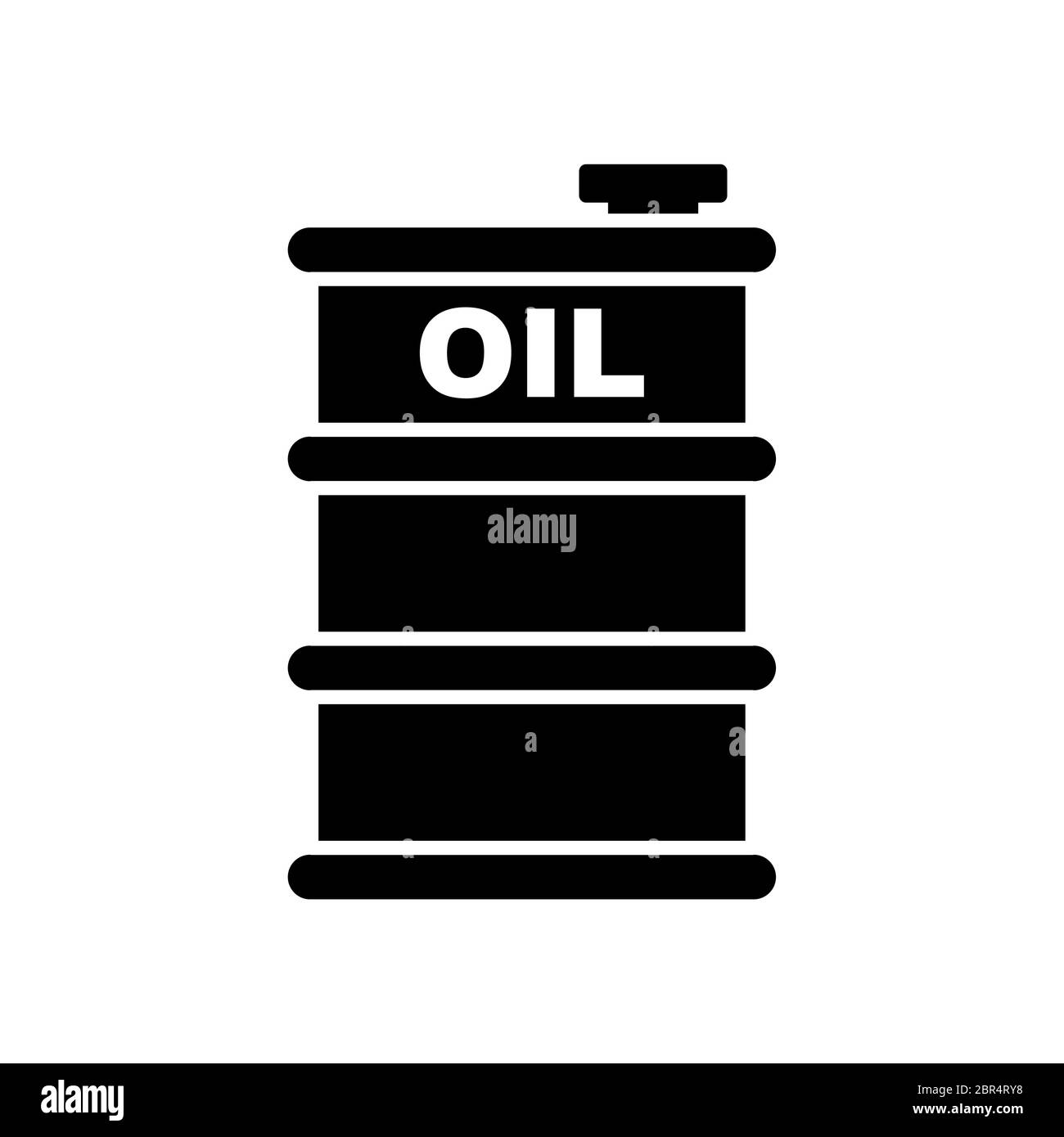 Symbole huile de baril. Symbole produits pétroliers. Illustration de Vecteur