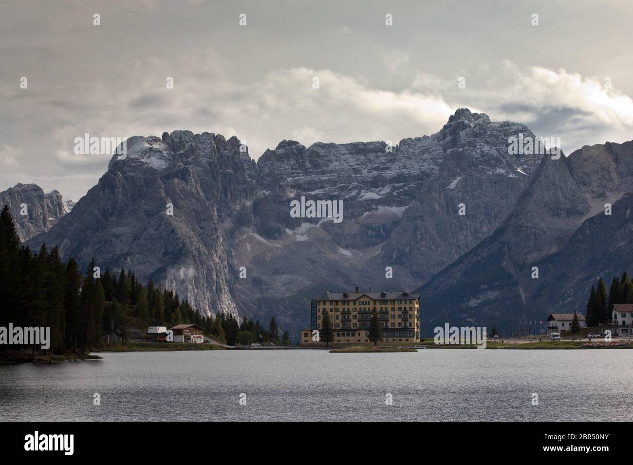 Lac Misurina / Lago di Misurina Banque D'Images