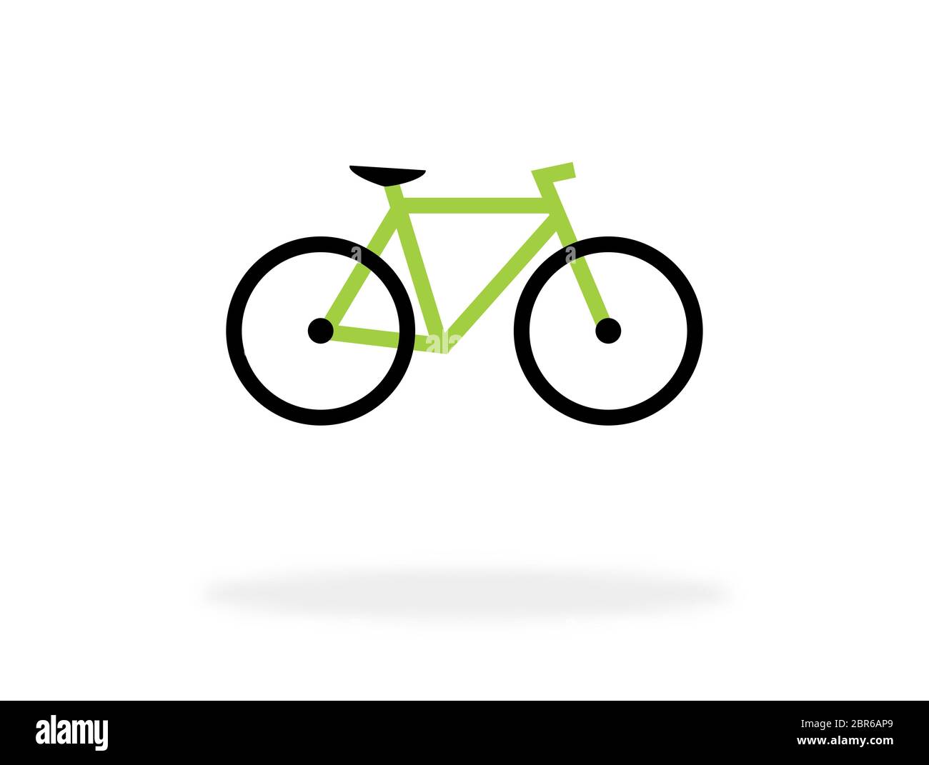 Icône de vélo de couleur verte - symbole pour le vélo, le vélo ou la  location de vélo Photo Stock - Alamy