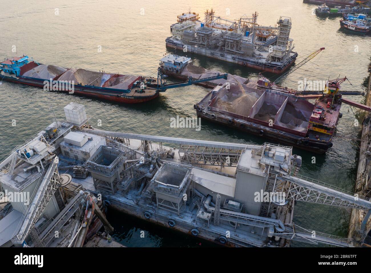 Lei Yue Mun, Hong Kong 22 mai 2019 : vue de dessus de l'usine de béton de Hong Kong Banque D'Images