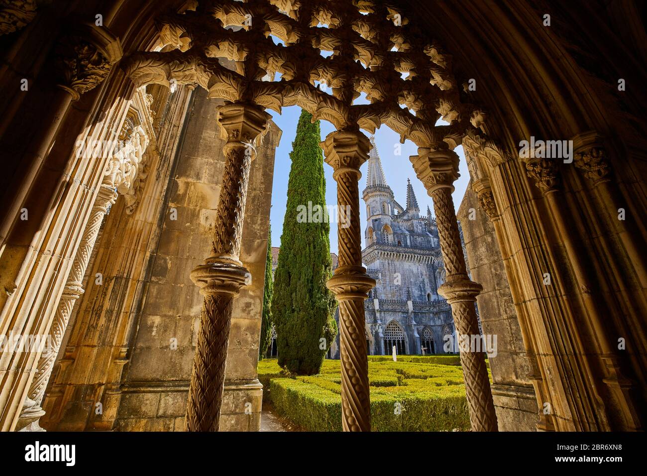 Le monastère de Santa Maria à Batalha, Portugal Banque D'Images