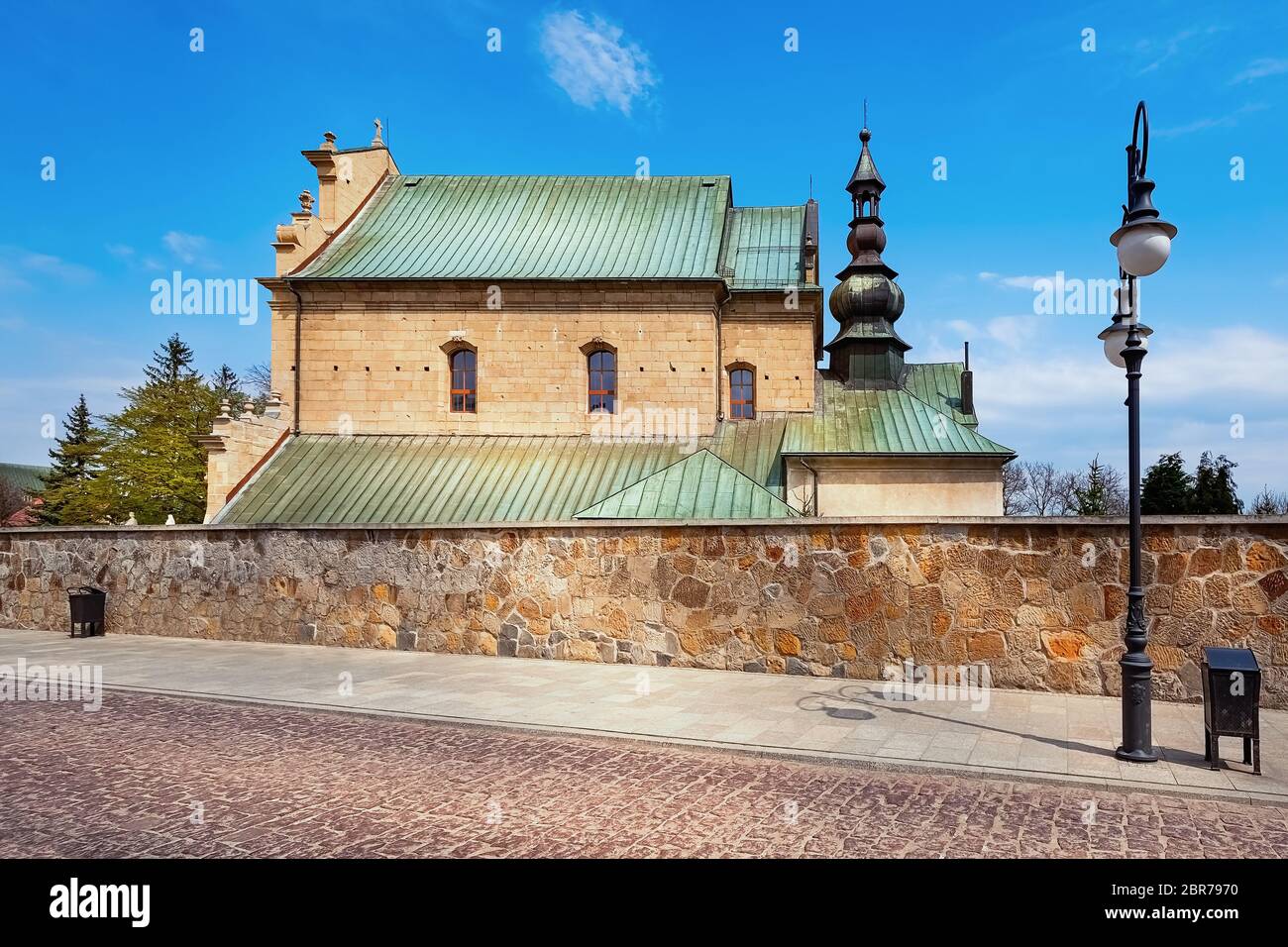Église des Capucine Friars à Krosno, Pologne Banque D'Images