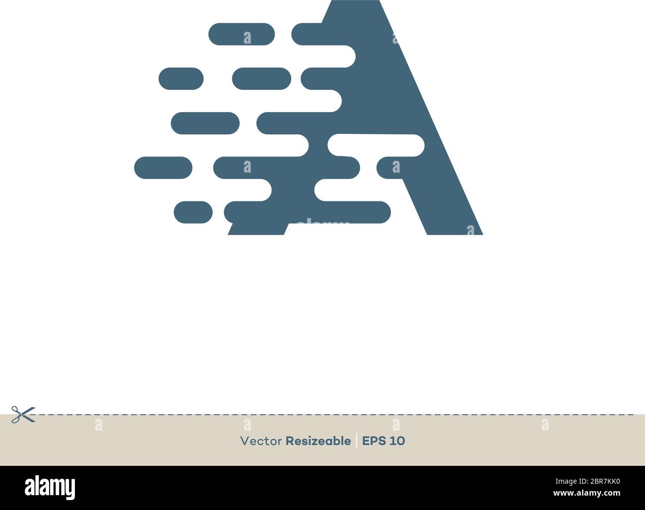 Lettre A scénario d'illustration de modèle de logo vectoriel Illustration de Vecteur