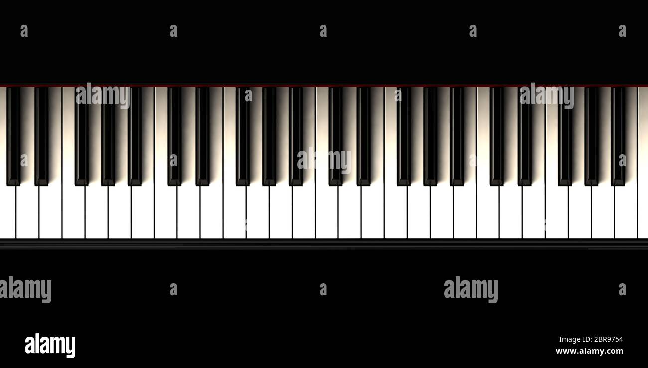 Clavier piano, instrument de musique Banque D'Images