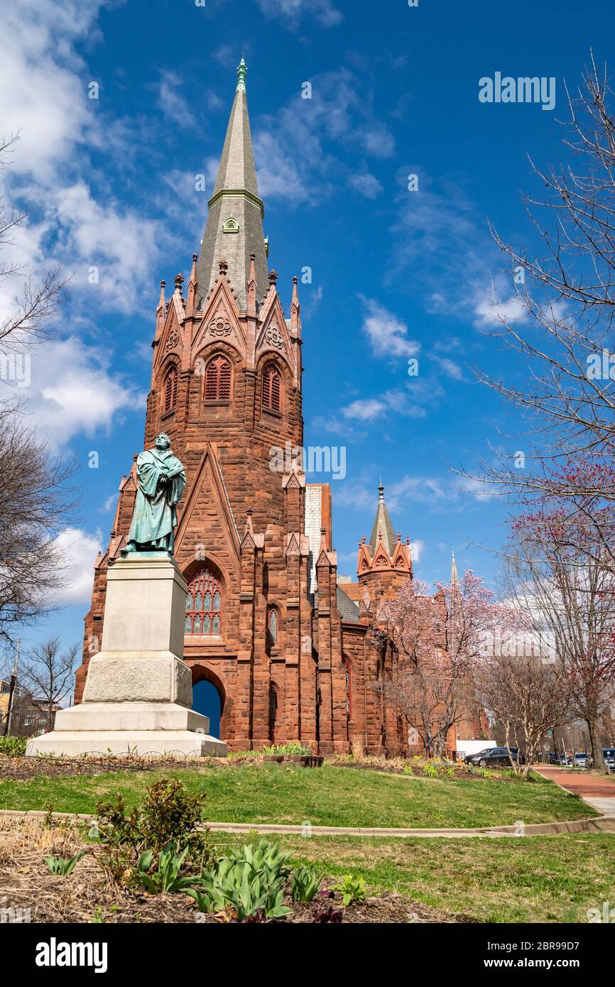 Luther Place Memorial Church à Washington DC autour de Logan Circle Banque D'Images