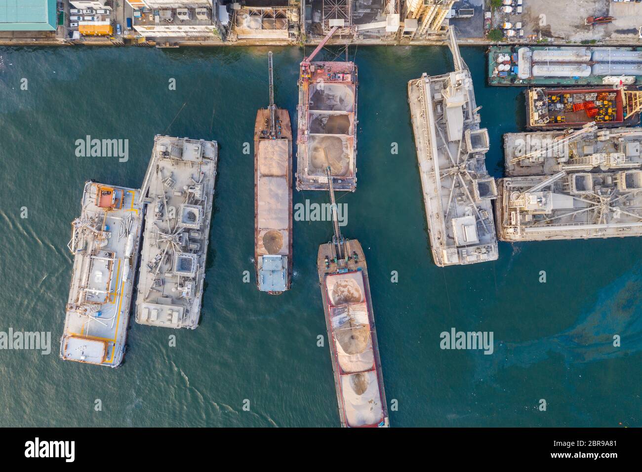 Lei Yue Mun, Hong Kong 22 mai 2019 : vue de dessus de l'usine de béton de Hong Kong Banque D'Images