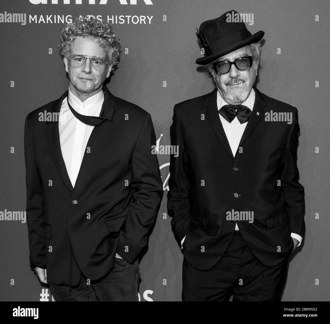 New York, NY - 05 février 2020 : Chris Levine et Elvis Costello assistent au gala de l'amfAR de New York 2020 Banque D'Images