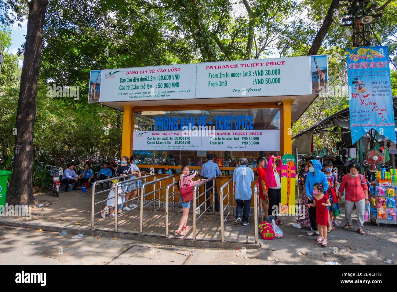 Billetterie, zoo et jardin botanique, Ho Chi Minh ville, Vietnam, Asie Banque D'Images