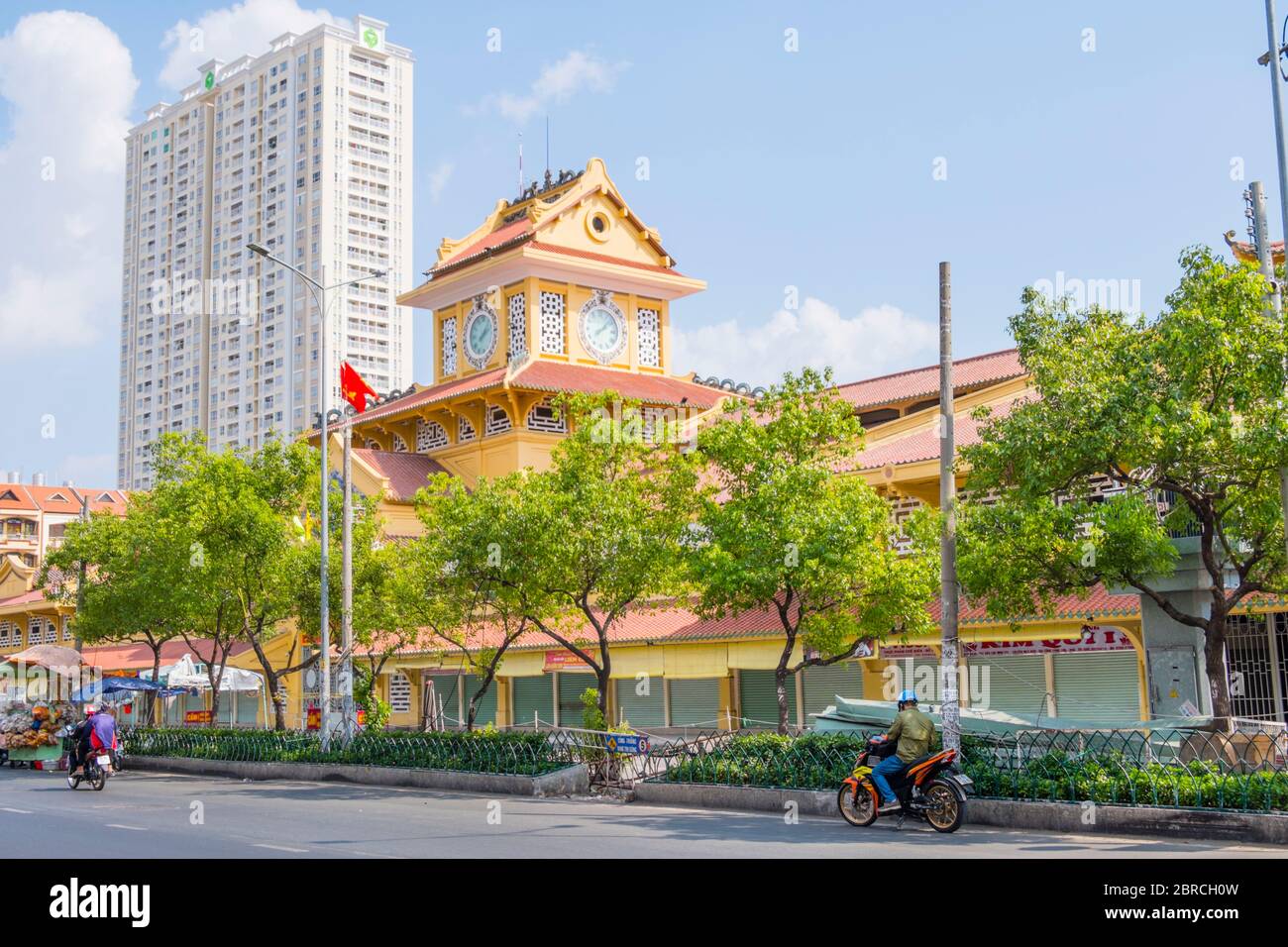 Binh Tay Market Hall, Cholon, Ho Chi Minh ville, Vietnam, Asie Banque D'Images