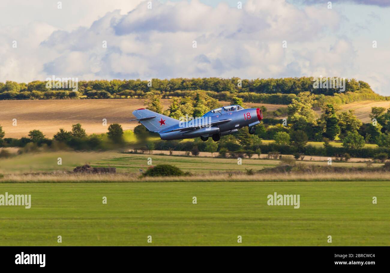 Décollage MiG15 Fagot Banque D'Images