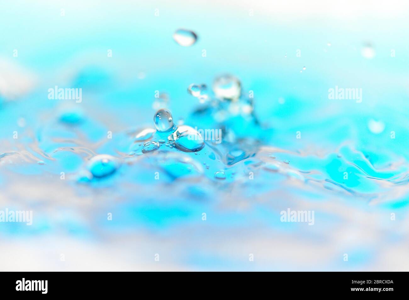 Eau pétillante, gouttes d'eau, Allemagne Banque D'Images