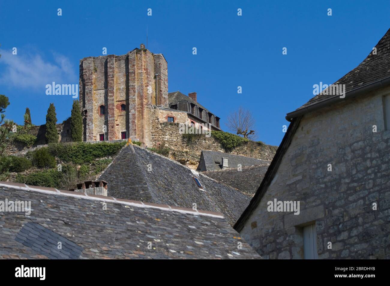Turenne, Limousin/France ; 03 mars 2016. La commune française est une commune française, située dans le département de la Corrèze et la région Limousin. Banque D'Images