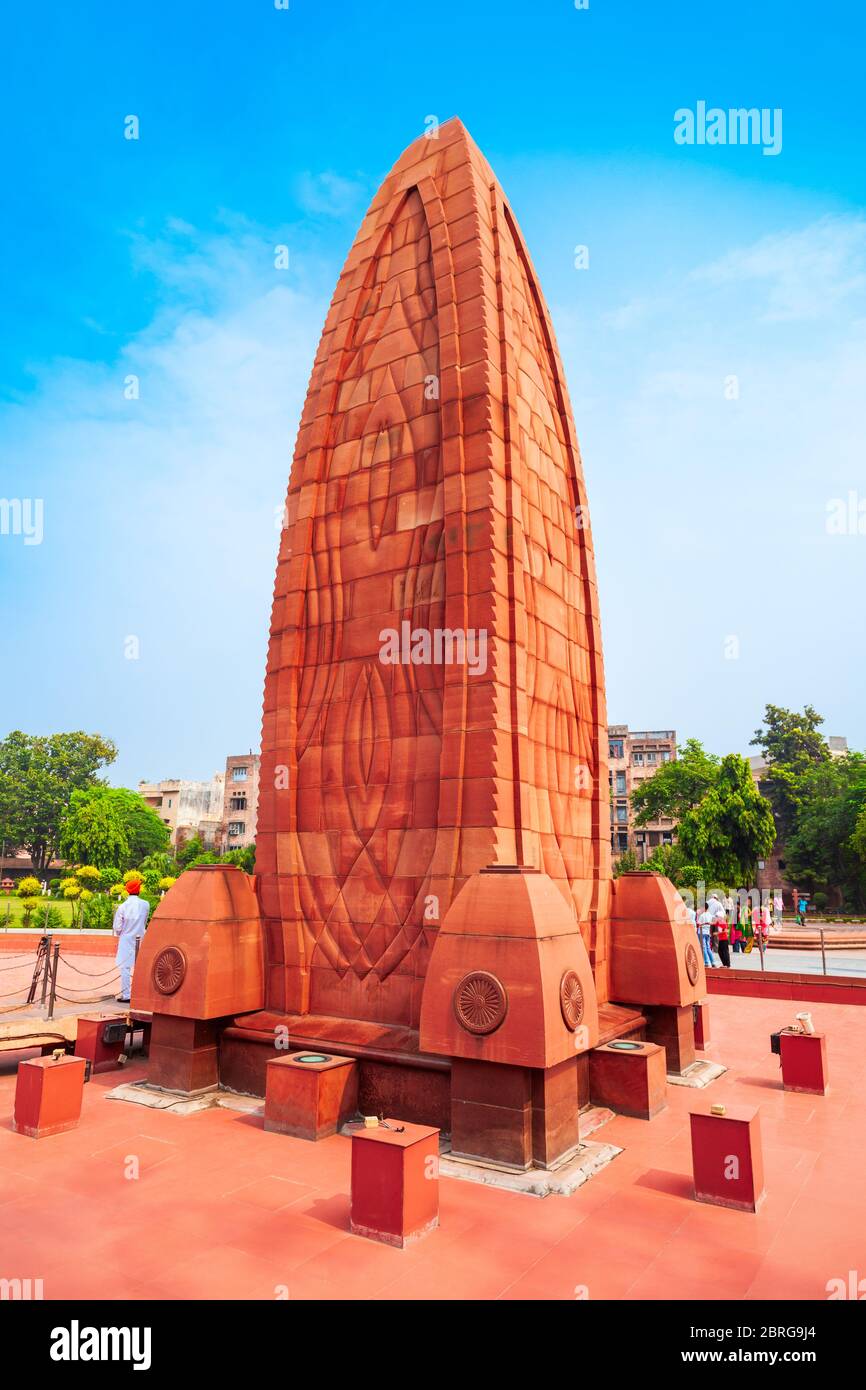 Mémorial du massacre de Jallianwala Bagh dans la ville d'Amritsar, dans l'État indien du Pendjab Banque D'Images