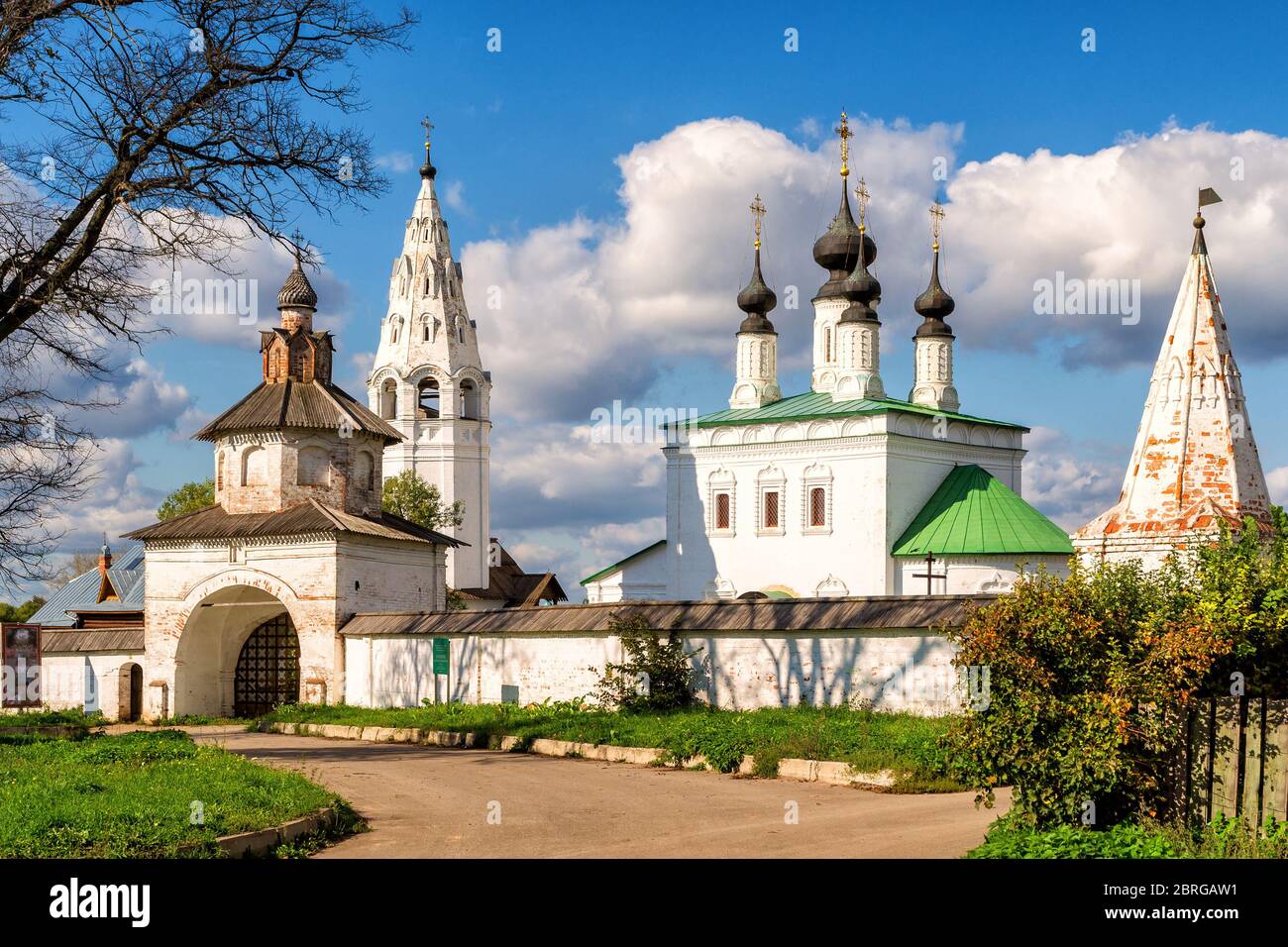 Monastère Alexandrovsky à Suzdal, anneau d'or de Russie Banque D'Images