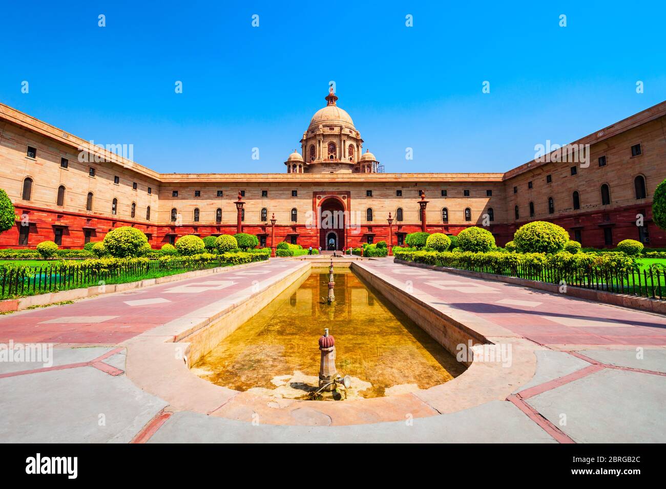 Bâtiment du ministère des Finances et du ministère de l'intérieur à Rajpath à New Delhi, Inde Banque D'Images