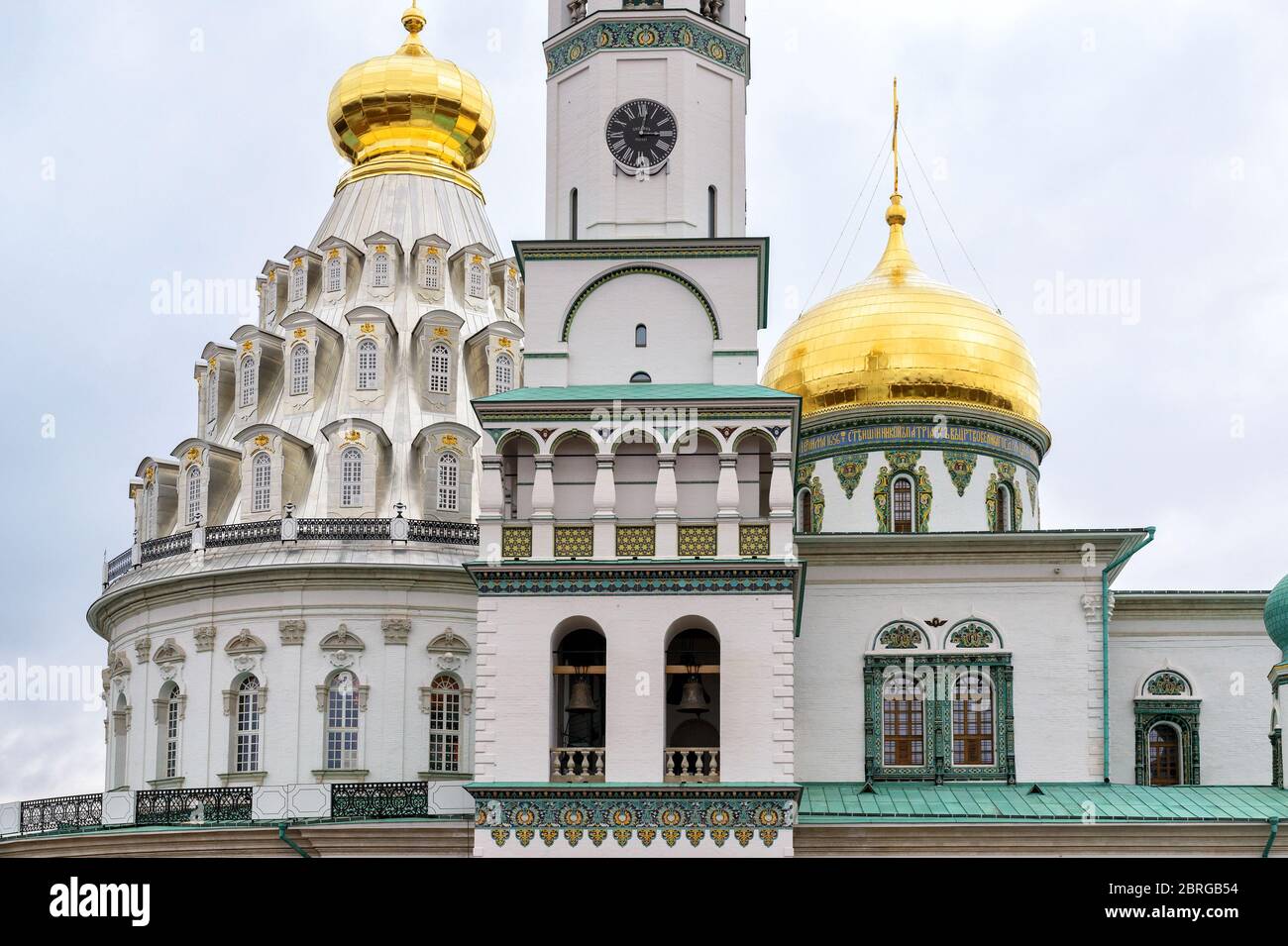 La cathédrale de Résurrection dans le monastère de la Nouvelle Jérusalem à Istra, Russie Banque D'Images