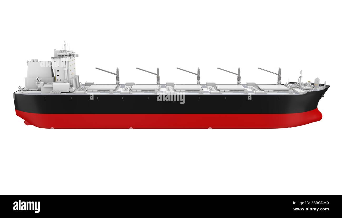 Navire de transport isolé Banque D'Images