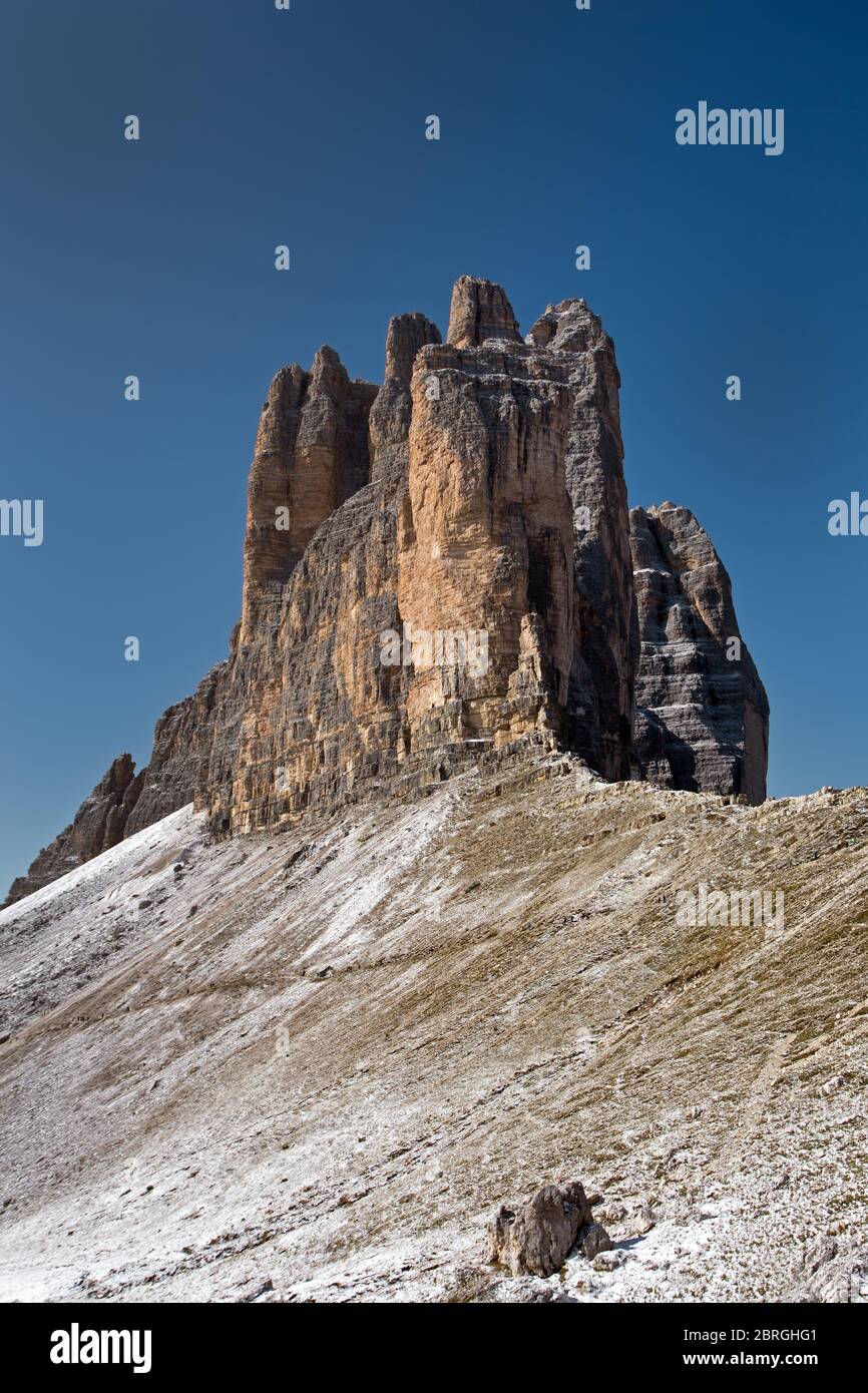 Tre cime di Lavaredo / trois pics de Lavaredo Banque D'Images