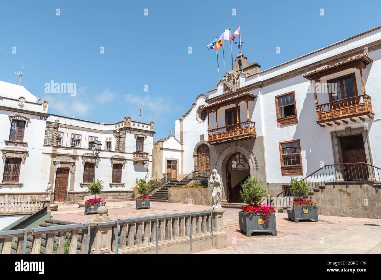 Architecture espagnole à l'hôtel de ville Icod de los vinos à Tenerife, Îles Canaries Banque D'Images