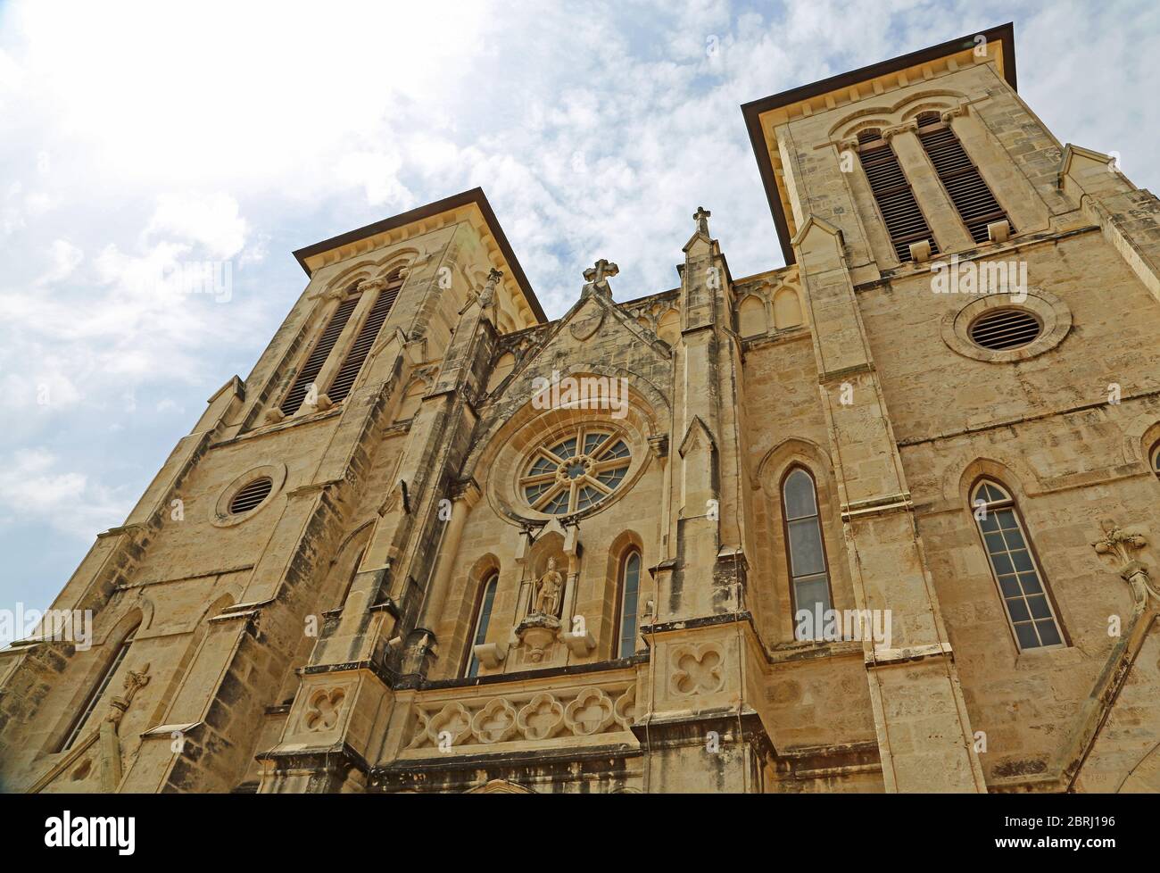 Cathédrale San Fernando - San Antonio, Texas Banque D'Images