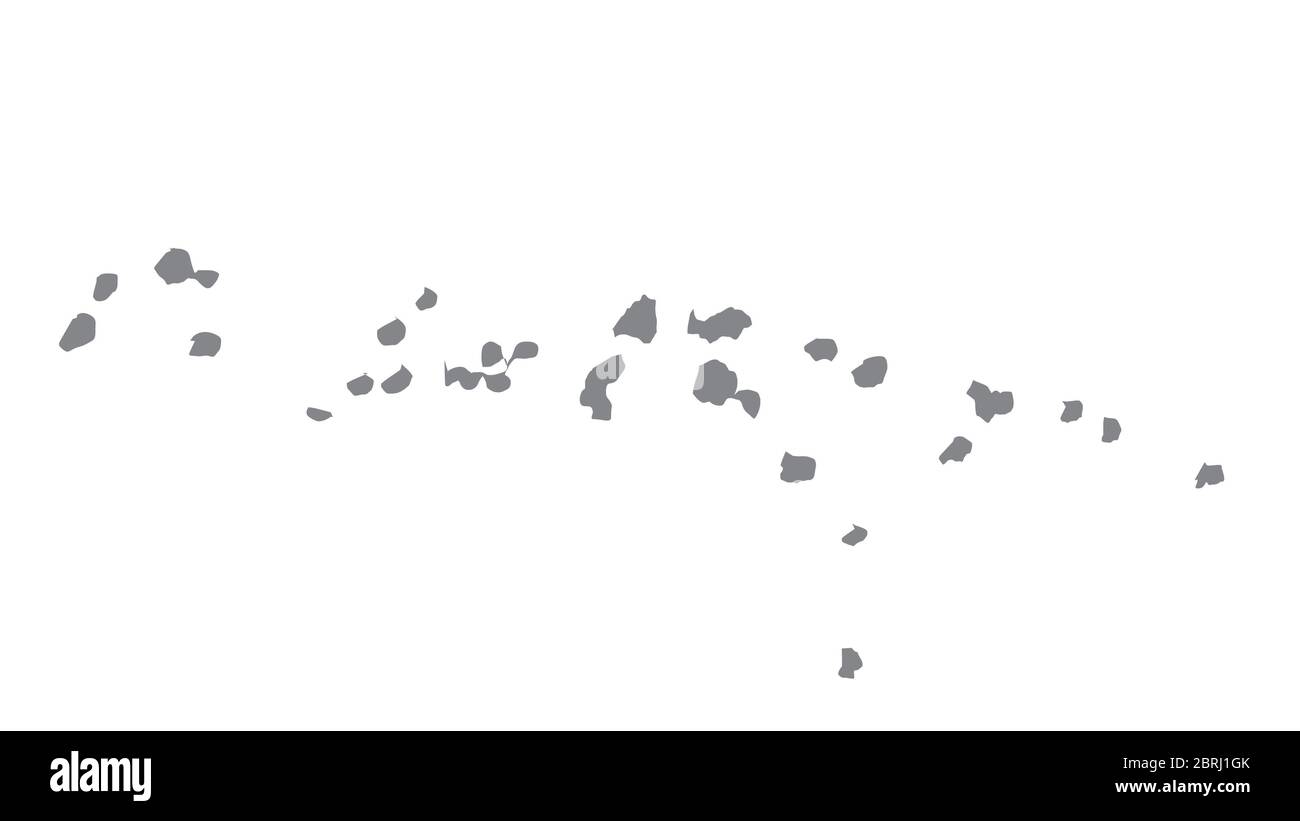 Carte de Micronésie avec ton gris sur fond blanc,illustration,texturé , symboles de Micronésie,pour la publicité ,promouvoir, TV commerciale, ADS, web de Banque D'Images