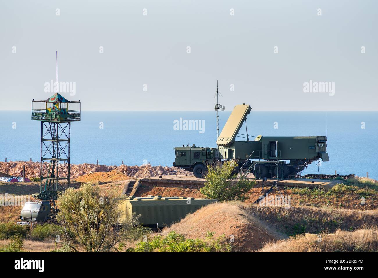 Système de missiles antiaériens S-400 en place en Turquie Banque D'Images