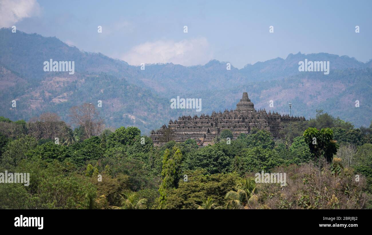 Borobudur, l'émerveillement du monde du VIIIe siècle. Banque D'Images