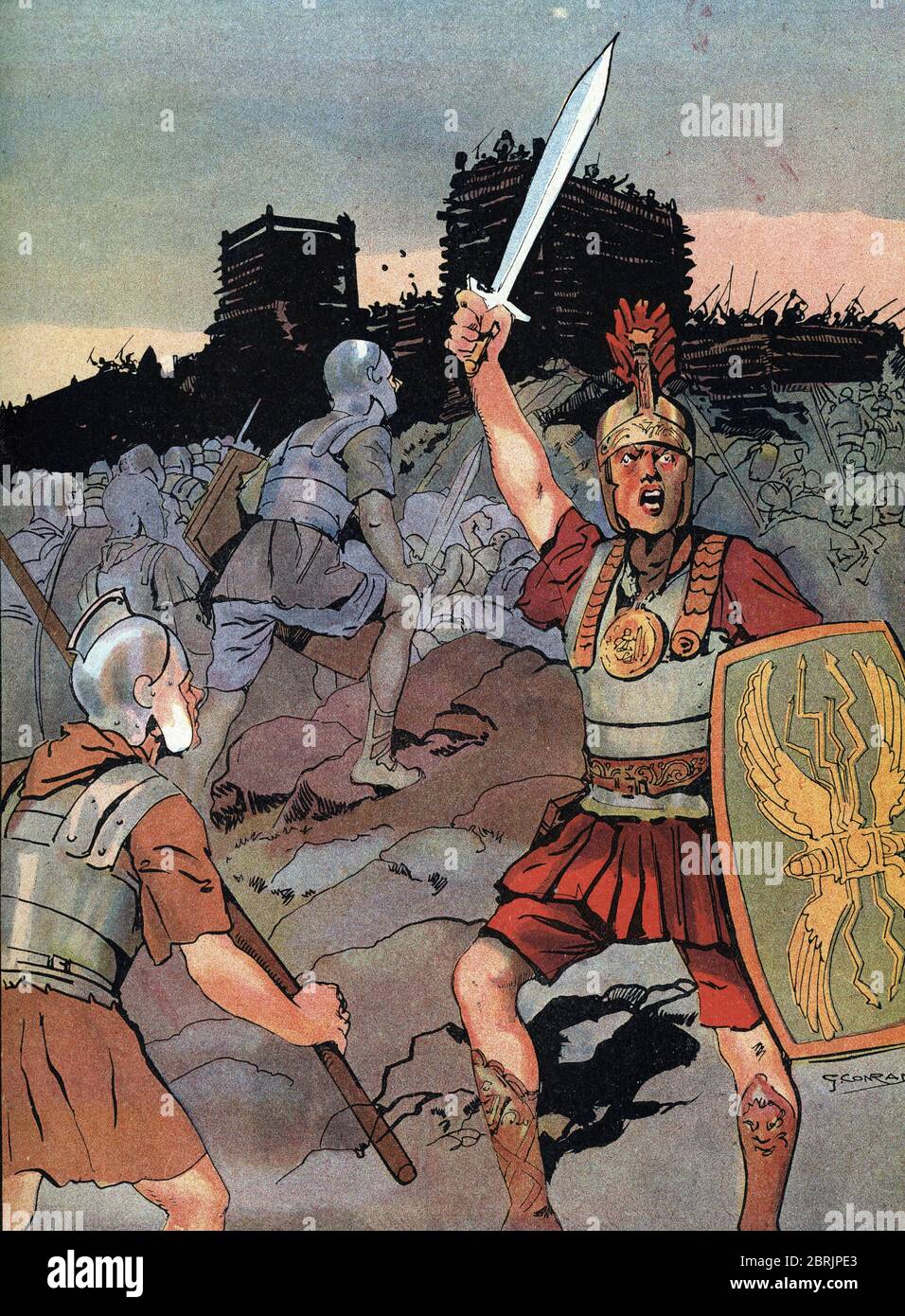guerre-des-gaules-repr-sentation-des-soldatis-romains-assi-g-s-la