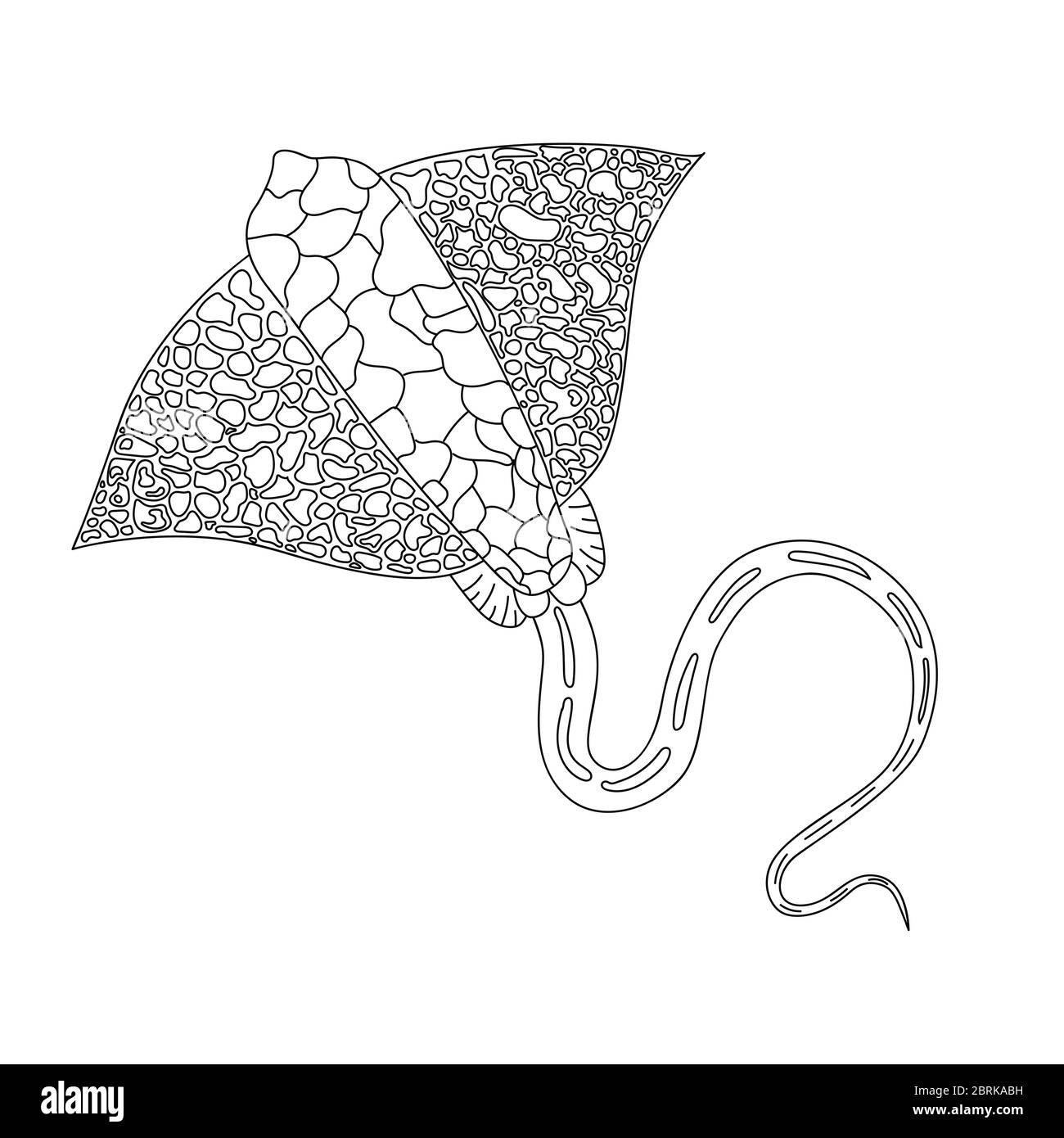 Coloration. Livre de coloriage. Livre de coloriage avec une photo d'une cheminée de style zentangle. Dessin d'esquisse à main levée anticontrainte. Illustration vectorielle Illustration de Vecteur