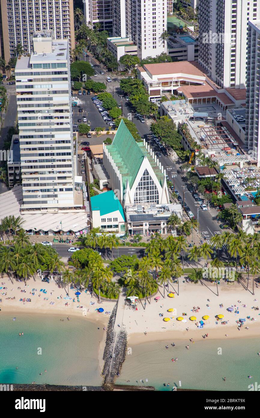 Waikiki, Honolulu, Oahu, Hawaii Banque D'Images