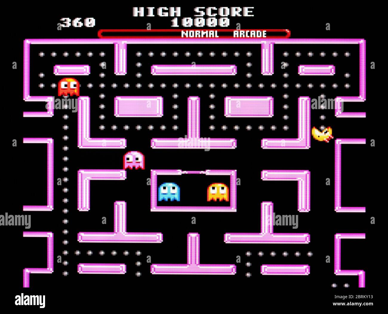 Mme PAC-Man - SNES Super Nintendo - usage éditorial seulement Banque D'Images