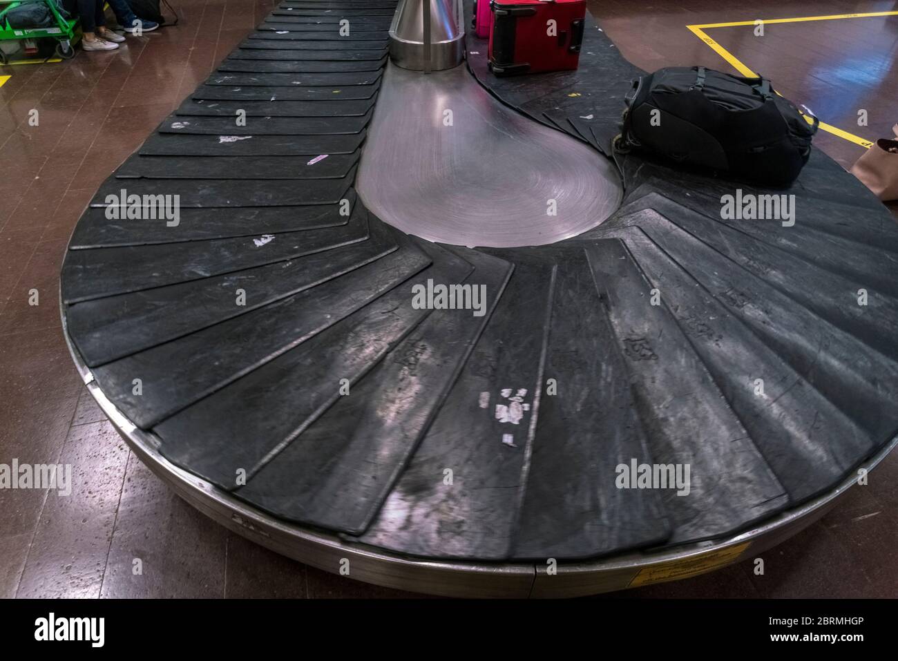 Carrousel à bagages à l'aéroport de Stockholm Arlanda Banque D'Images