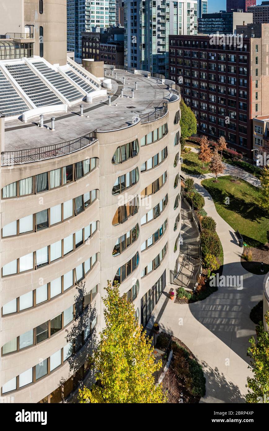 Extérieur de River City, conçu par Bertrand Goldberg Banque D'Images