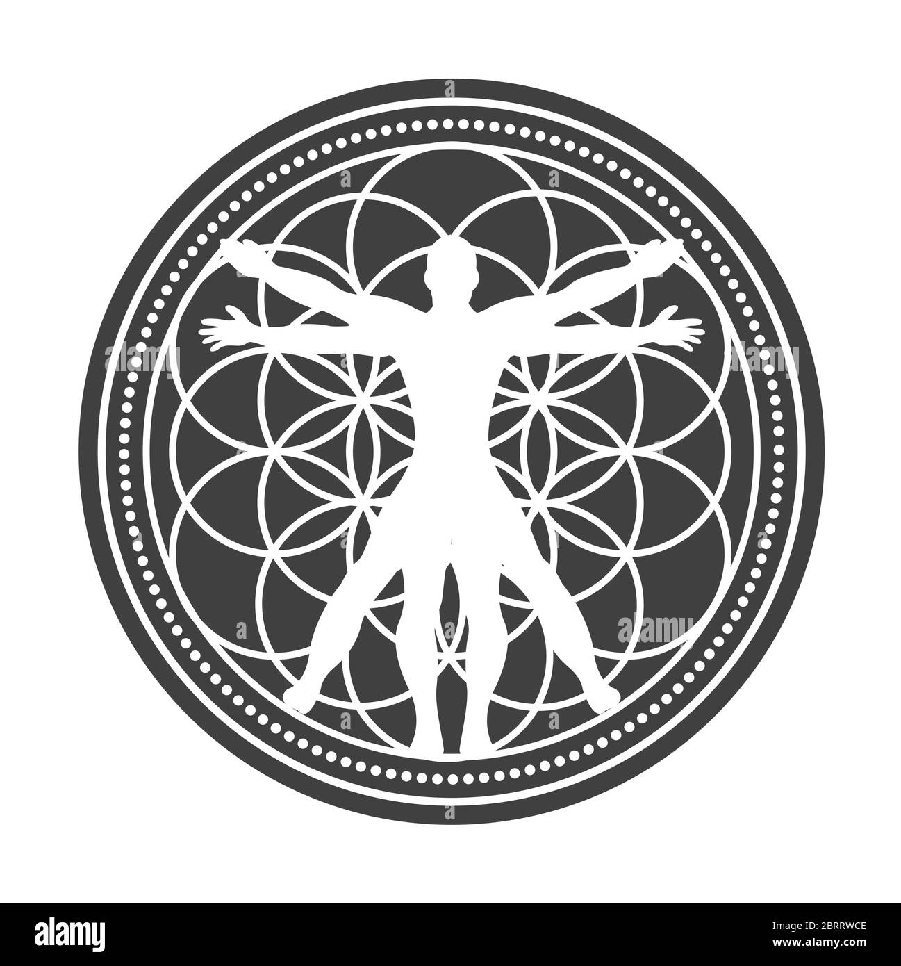 Physique humaine aura curatif design Illustration de Vecteur