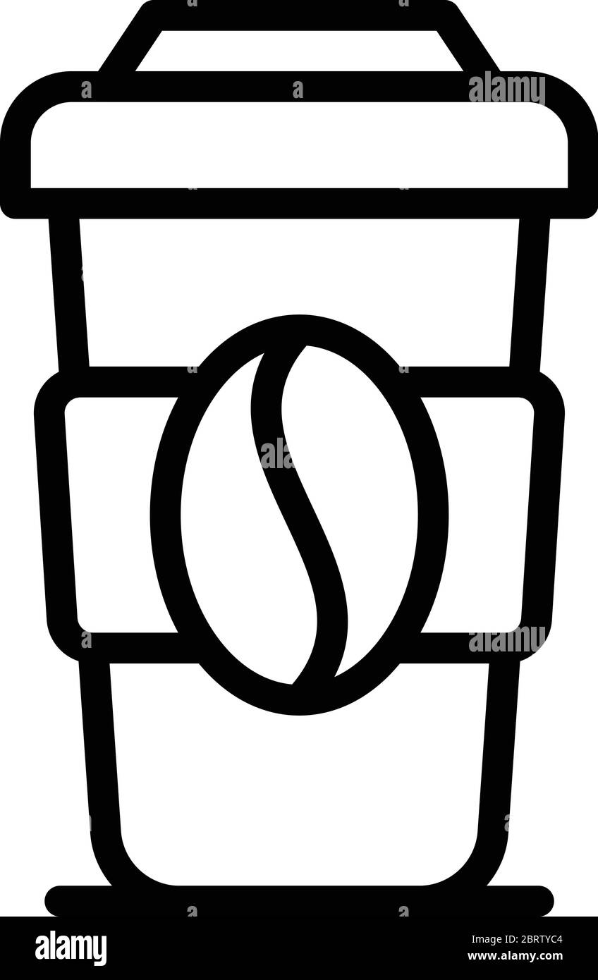 Icône de tasse à café originale, style de contour Illustration de Vecteur Icône de tasse à café originale, style de contour Illustration de Vecteur