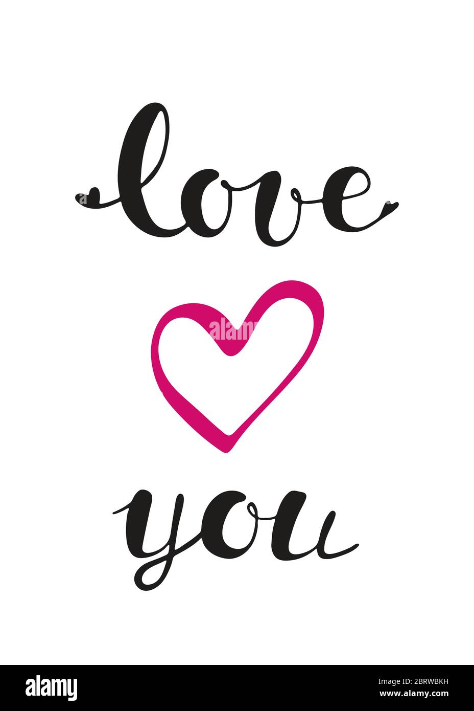 Bannière Saint-Valentin avec coeur rouge. Simple Je t'aime consépt. Design pour affiche, bannière ou cartes d'invitation. Illustration vectorielle Illustration de Vecteur