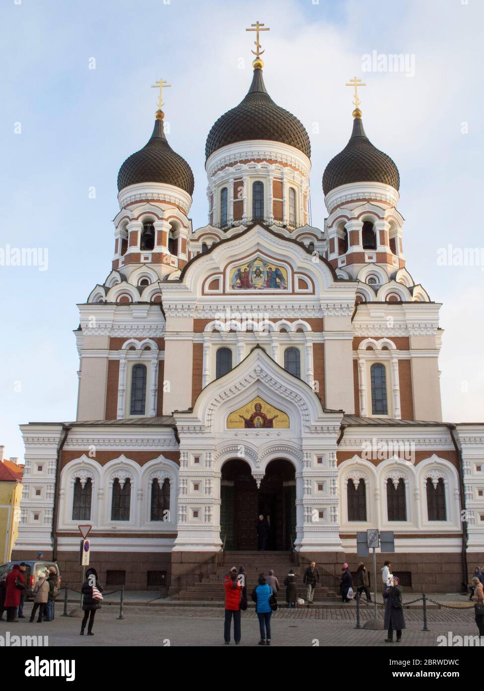 Cathédrale Alexandre Nevsky, une église de style russe Orthadox. Par Mikhail Preobrazhensky. Toompea Tallinn Estonie Banque D'Images
