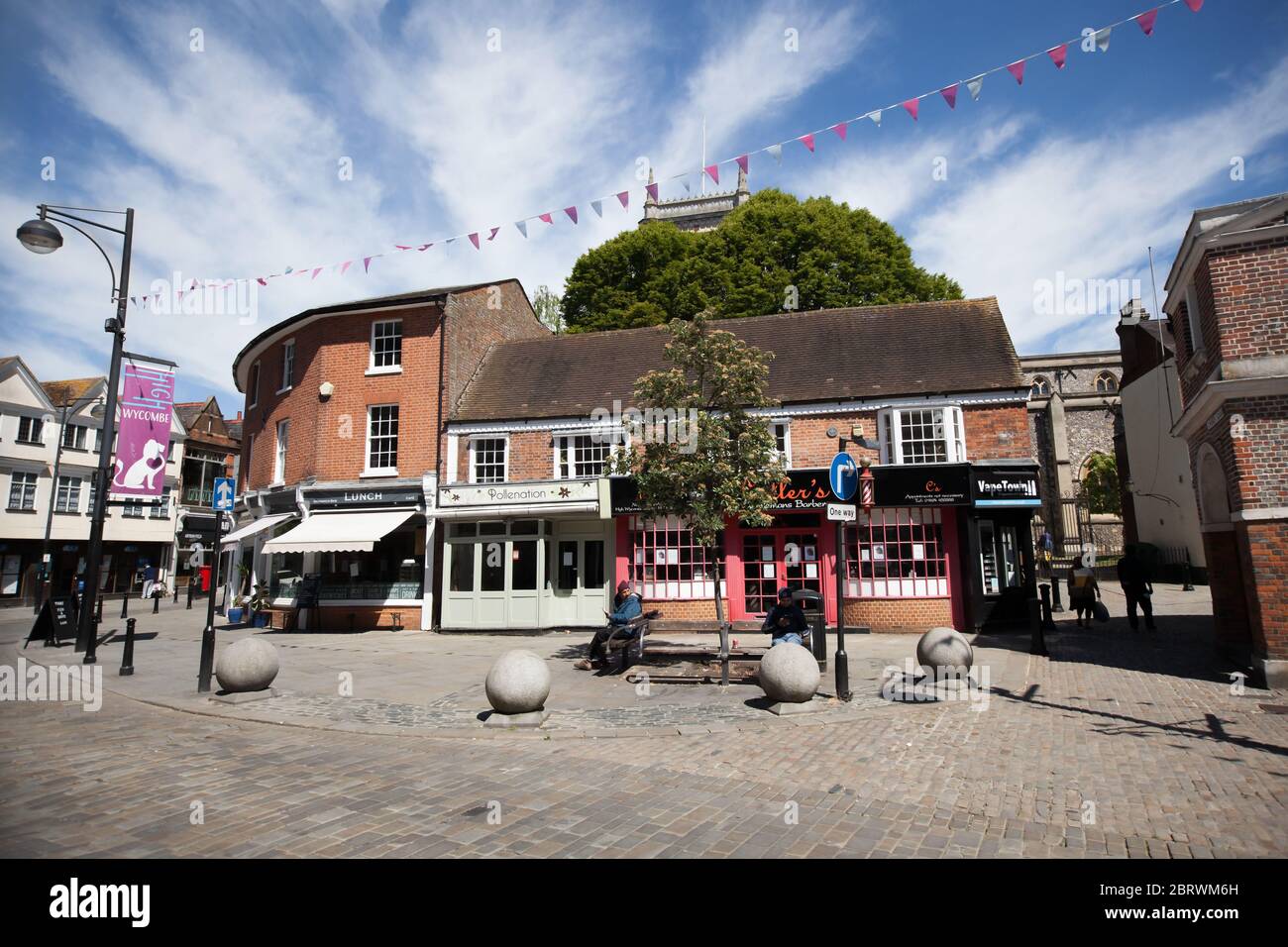 Le centre-ville de High Wycombe à Buckinghamshire, Royaume-Uni Banque D'Images