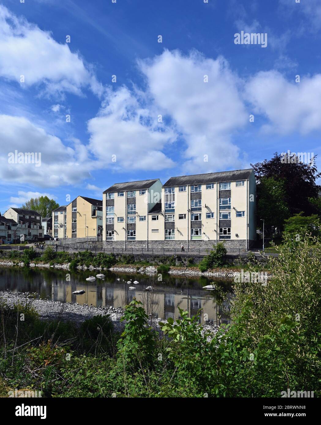 Logement des autorités locales. Waterside, Kendal, Cumbria, Angleterre, Royaume-Uni, Europe. Banque D'Images