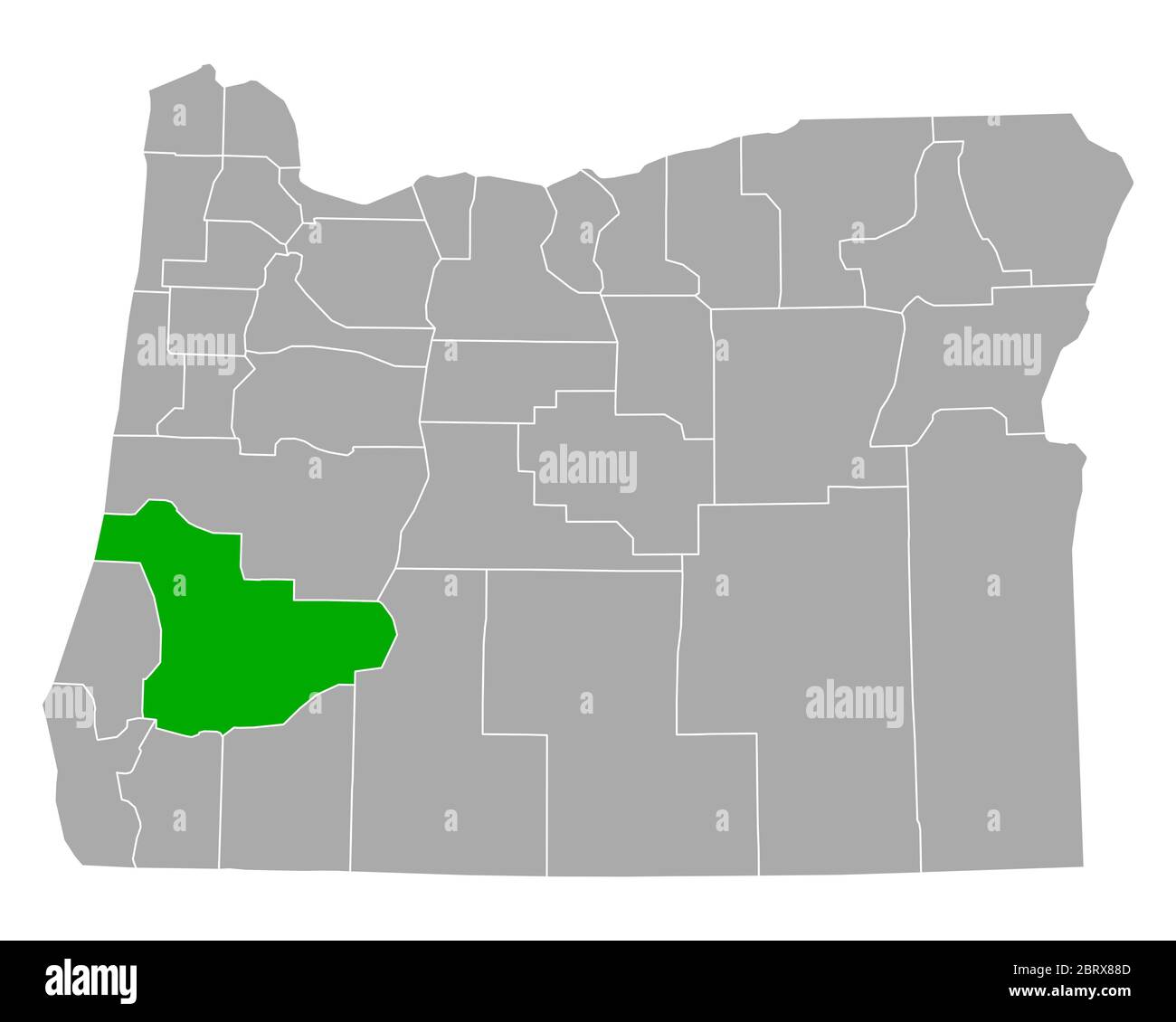 Carte de Douglas en Oregon Banque D'Images