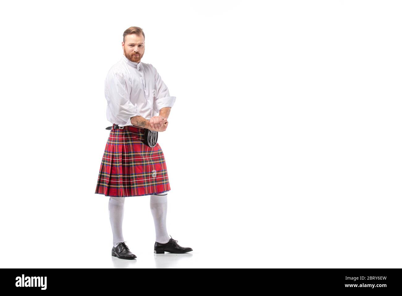 Flashes De Kilt Pour Homme - Laine Acrylique, Boucles Réglables, Pointes Traditionnelles - Taille Unique, Différents Tartans