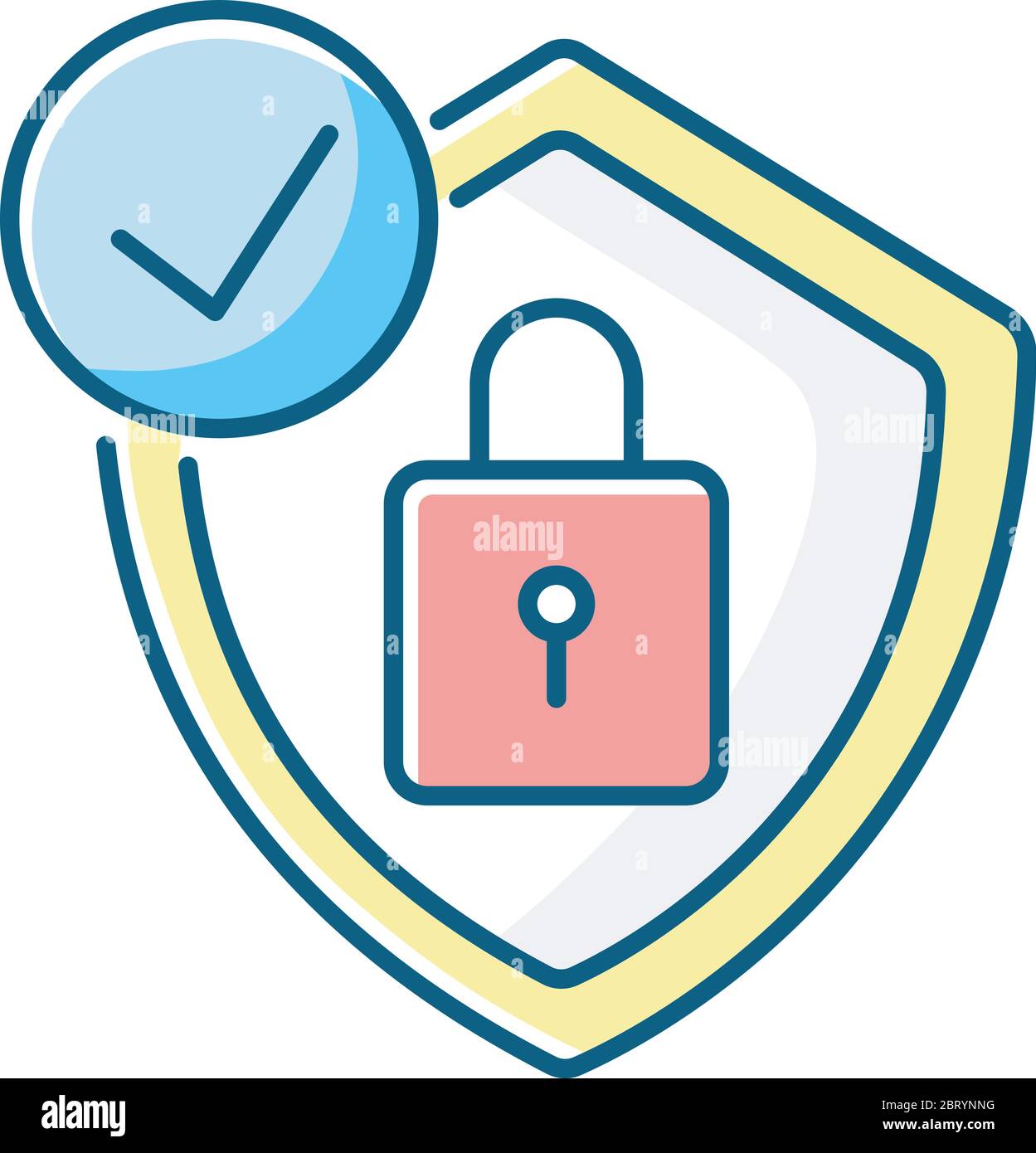 Icône de couleur RVB antivirus Illustration de Vecteur