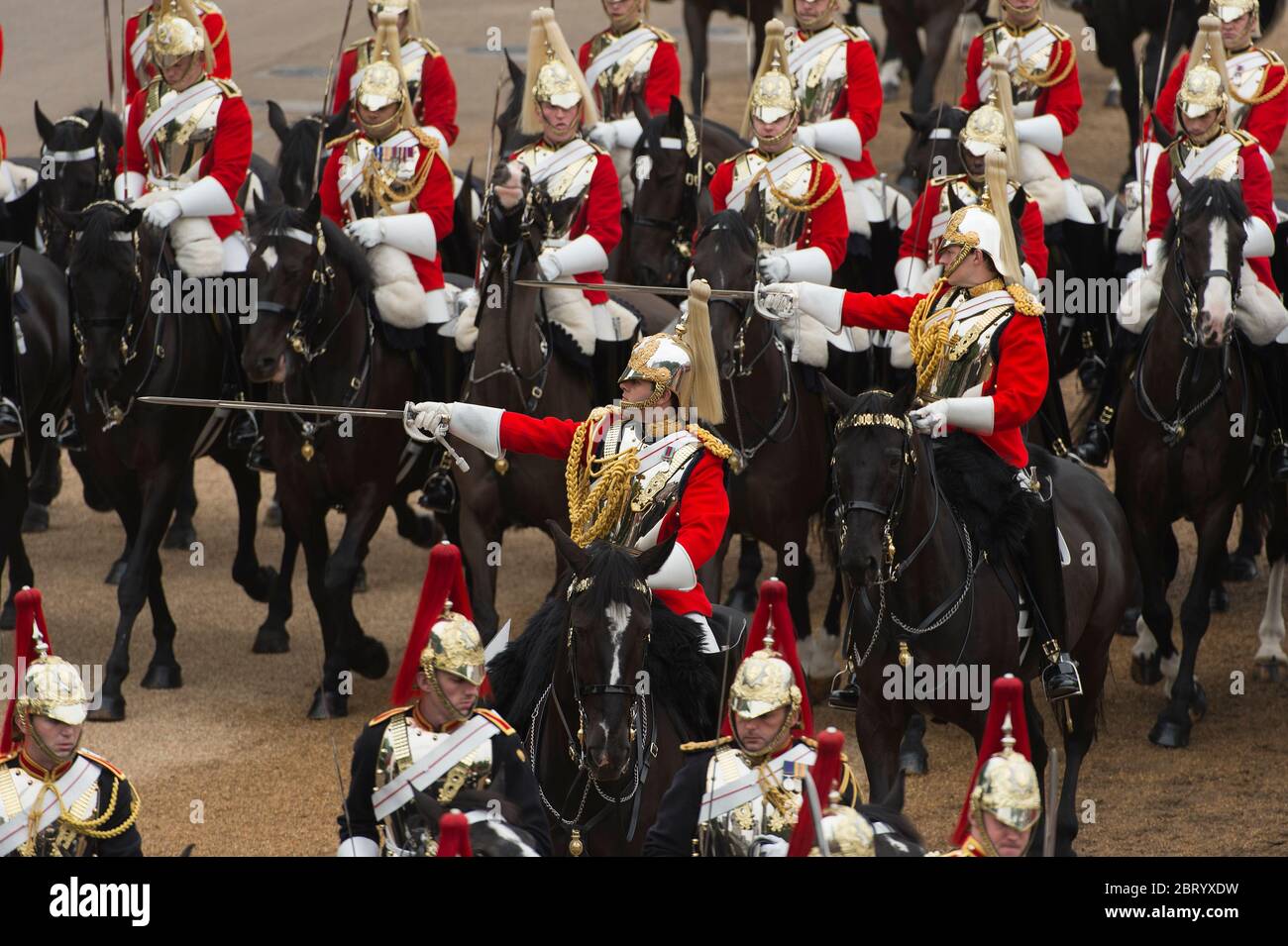 4 juin 2016. The Colonels Review 2016 dans Horse Guards Parade, la répétition finale avant Trooping the Color, Londres, Royaume-Uni Banque D'Images